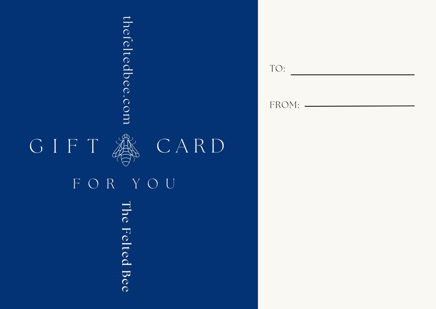 The Felted Bee E-Gift Card