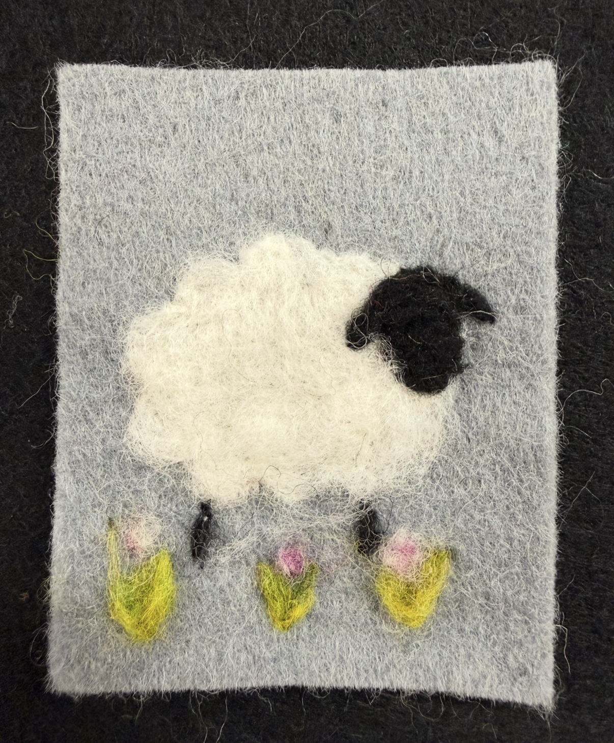 Sheep: Needle Felted Painting Class