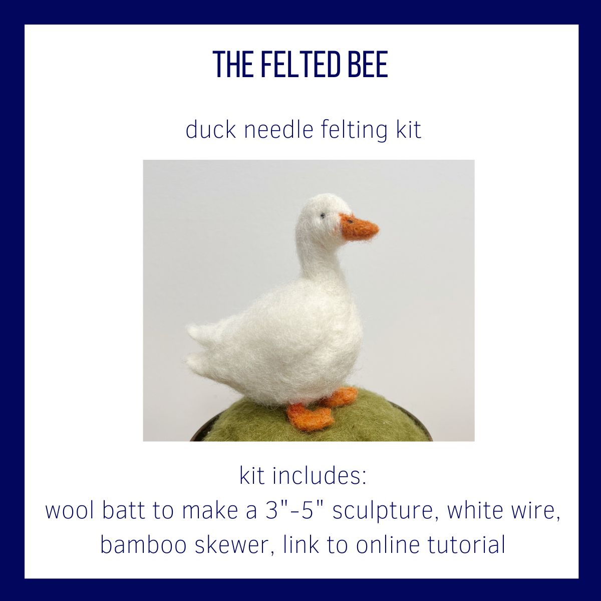 Duck Needle Felting Kit – The Felted Bee - Main Image
