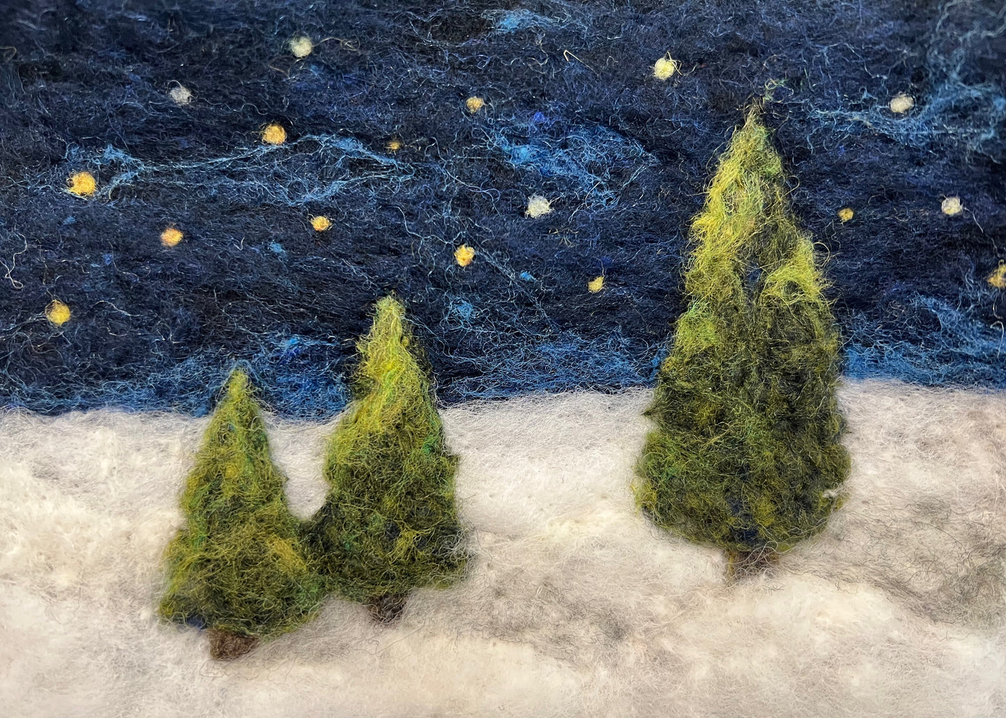 Winter Landscape Needle Felting Kit