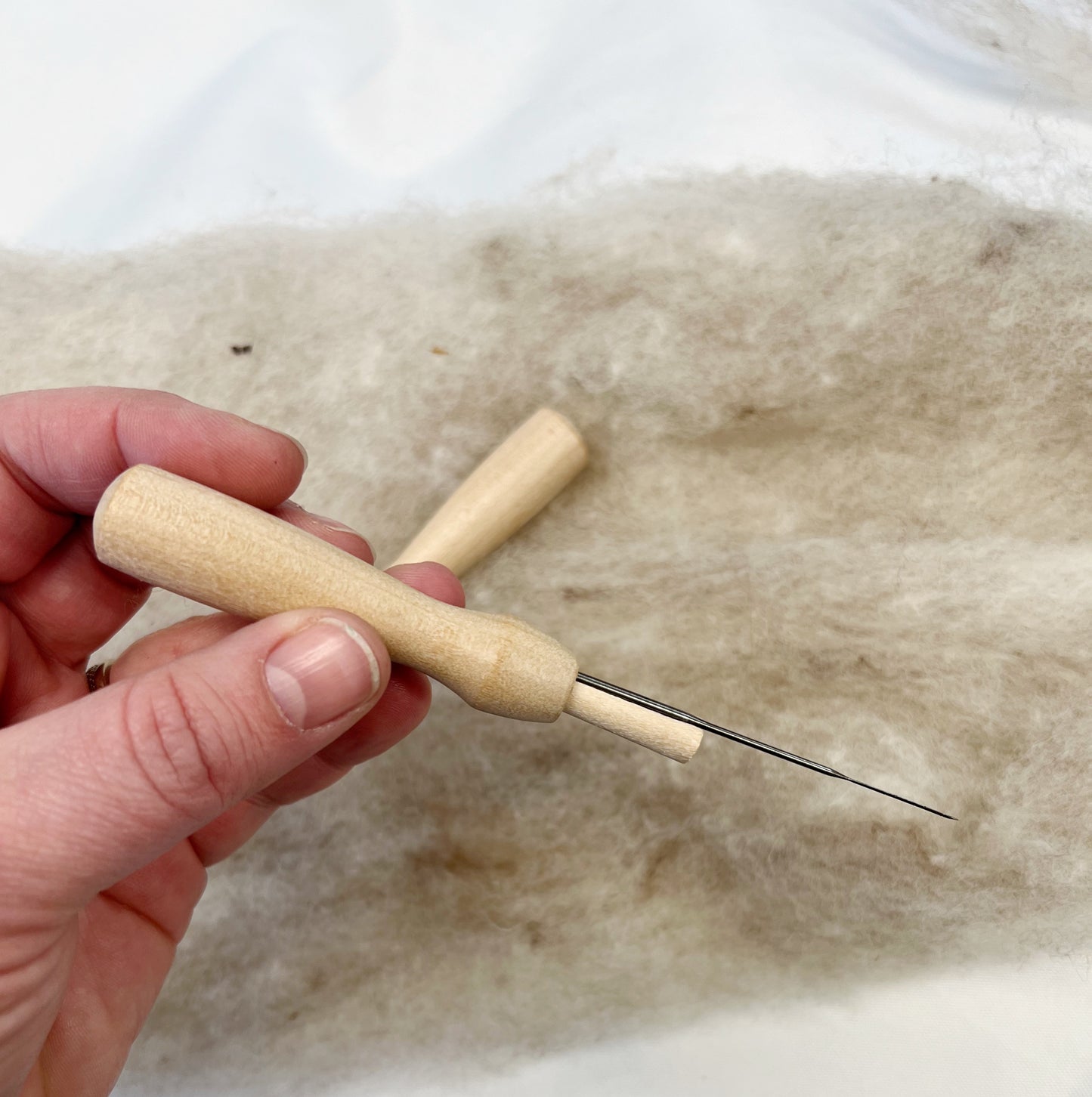 Wooden Needle Holder