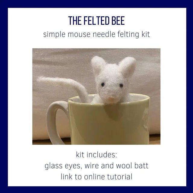 1pc Wool Needle Felts Non-finished Felt Kit Mouse Felting Poked Needles  Children