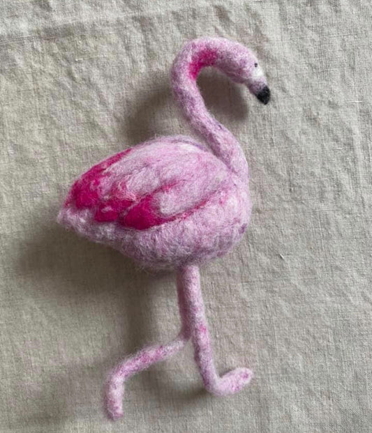 Flamingo Needle Felting Kit