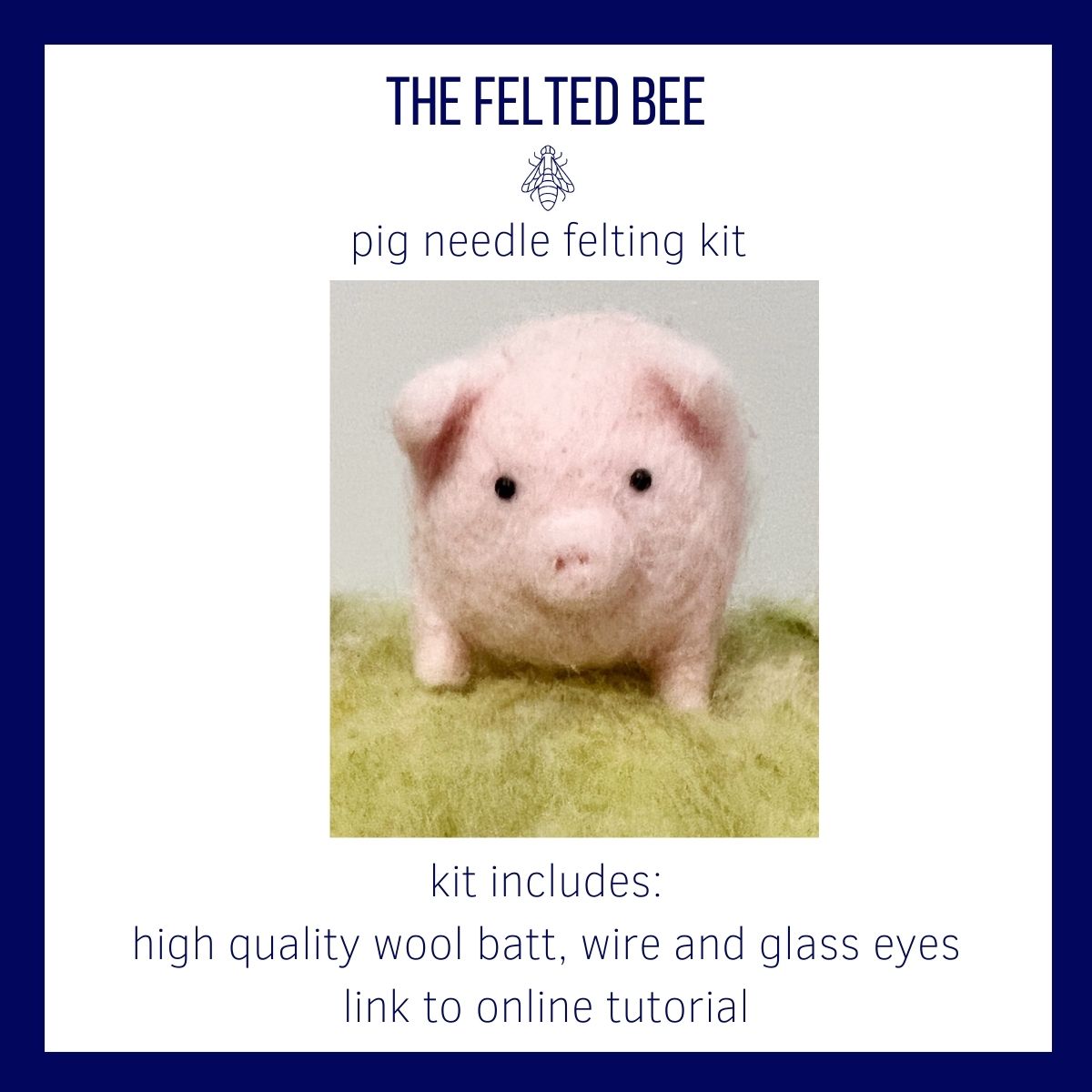 Pig Needle Felting Kit