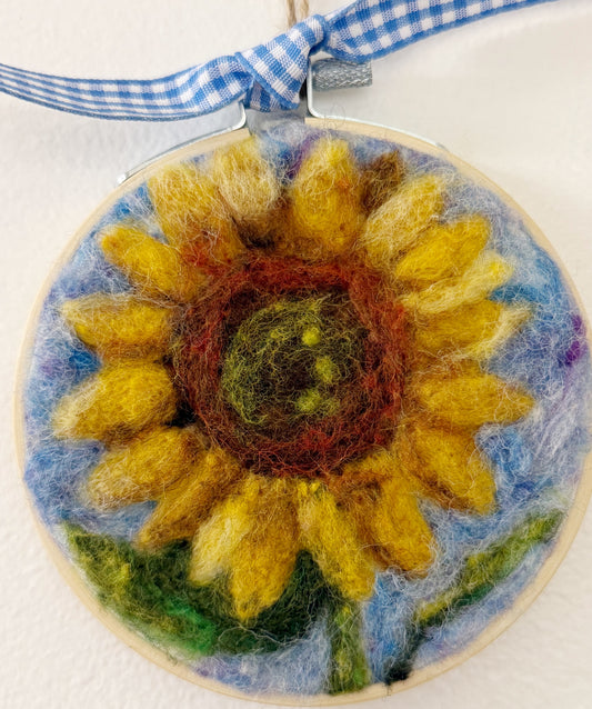 Sunflower Wool Painting Needle Felting Kit