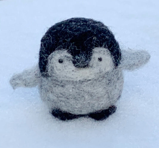 Baby Penguin Needle Felting Kit