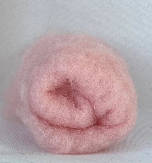 Baby Pink Wool Batt