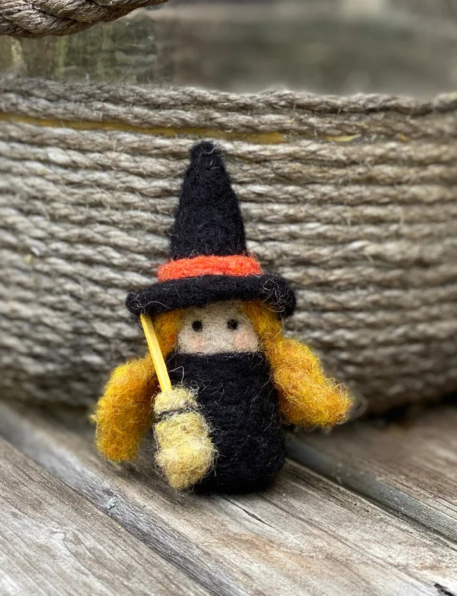 Little Cutie Witch Needle Felting Kit
