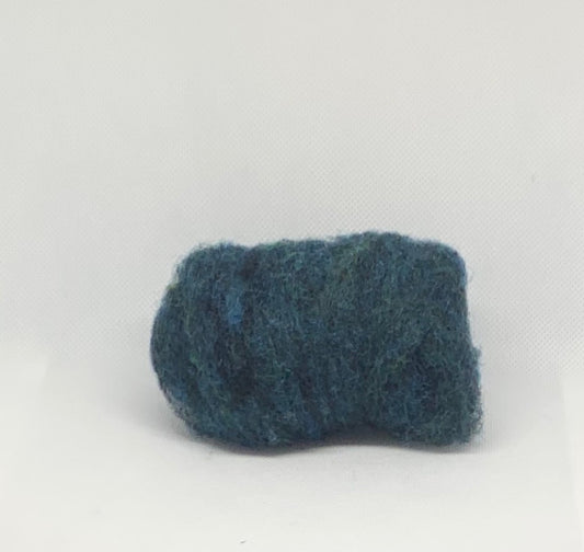 Loden Blue Wool Batt
