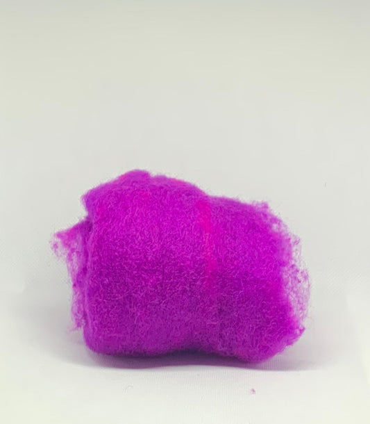 Magenta Wool Batt