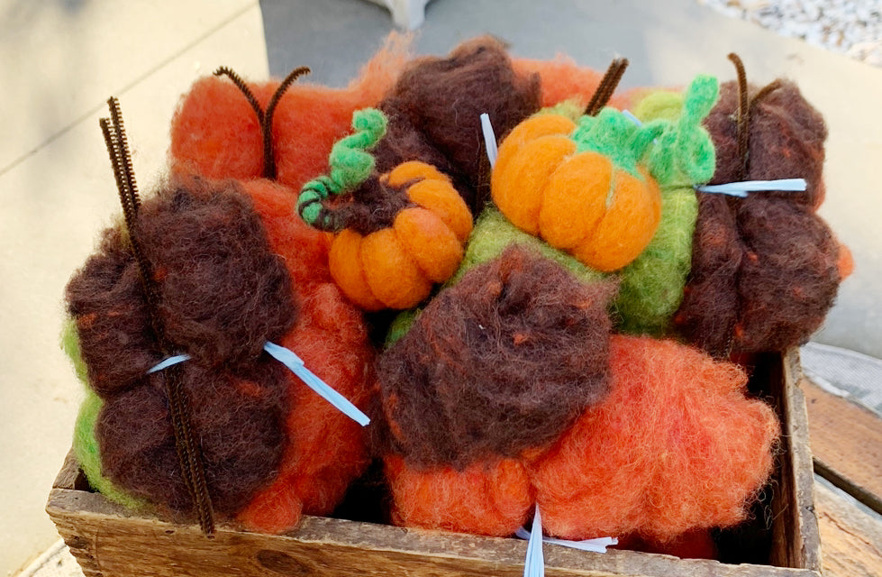 Pumpkin Needle Felting Kit