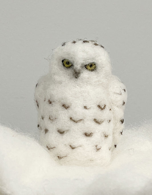 Snowy Owl Needle Felting Kit