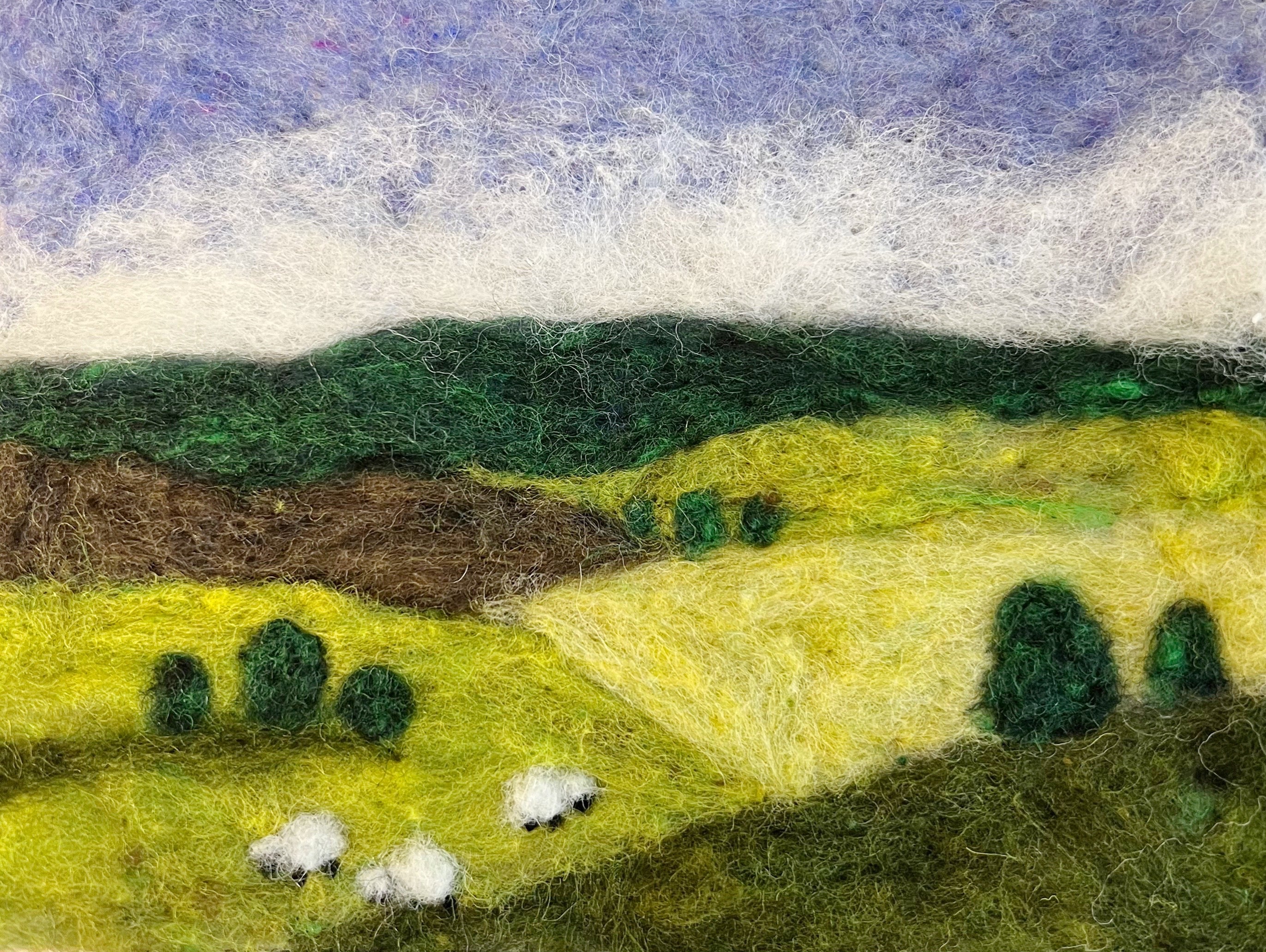 Spring Landscape Needle Felting Kit – The Felted Bee