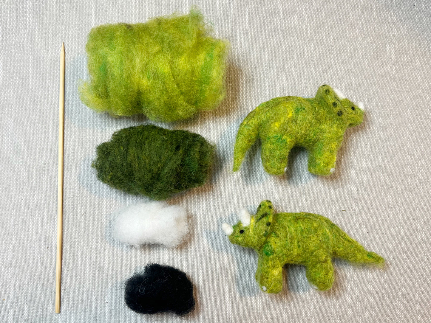 Triceratops Needle Felting Kit